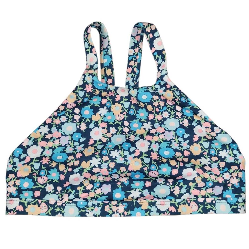 Jolyn Kaylee Floral Sports Bra Bikini Top Small UPF50+